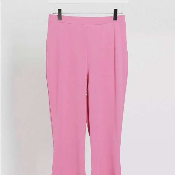 ASOS Pants - ASOS JERSEY KICK FLARE BRIGHT PINK PANTS